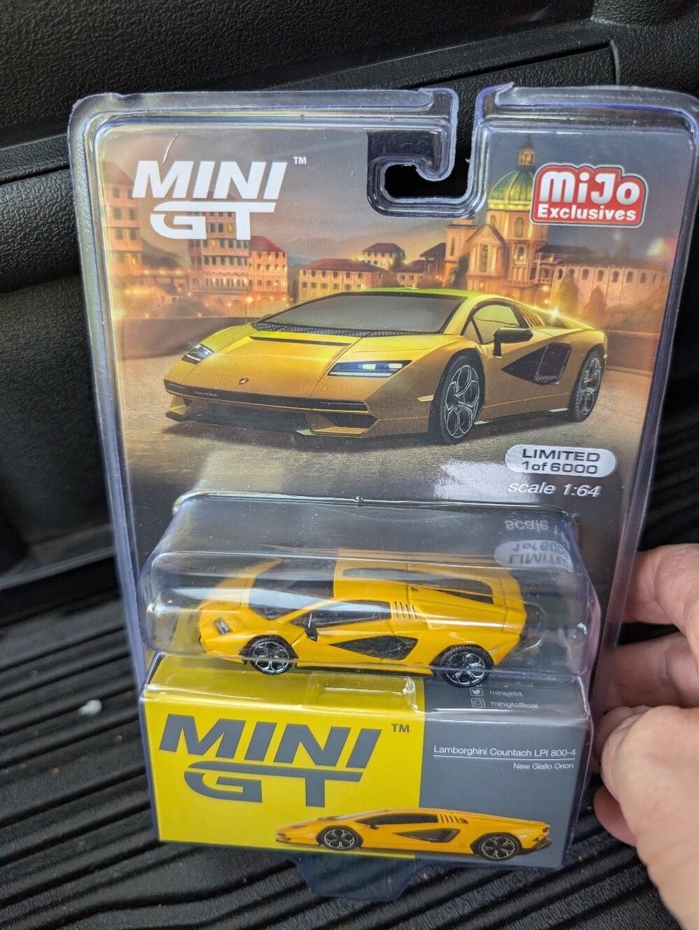 Yellow Lamborghini Countach LP1 1:64 Die-Cast Toy